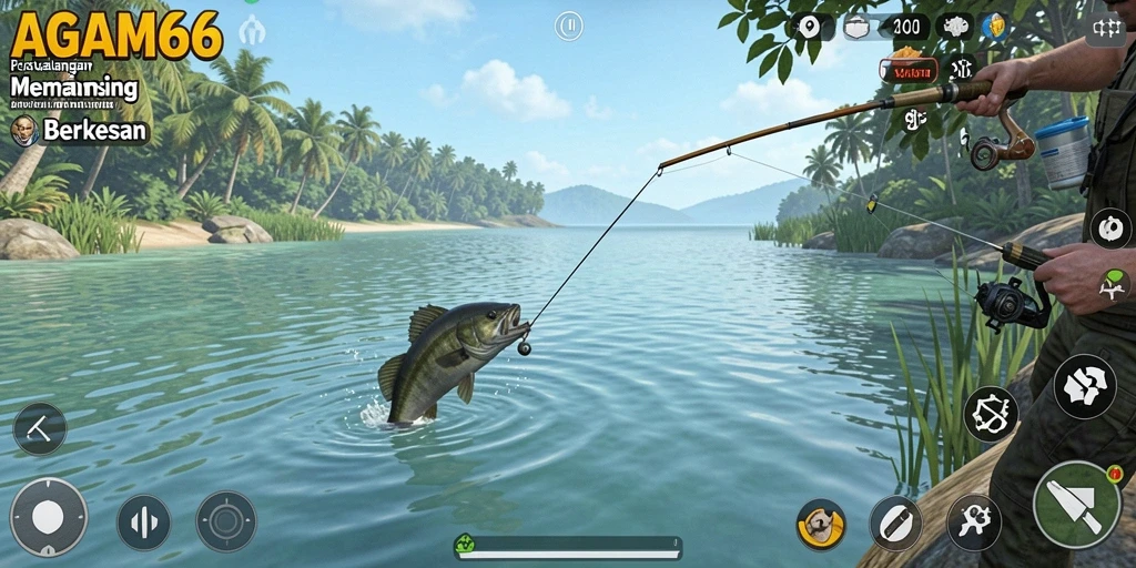 Tangkapan ikan spektakuler dalam AGAM66 yang memukau.