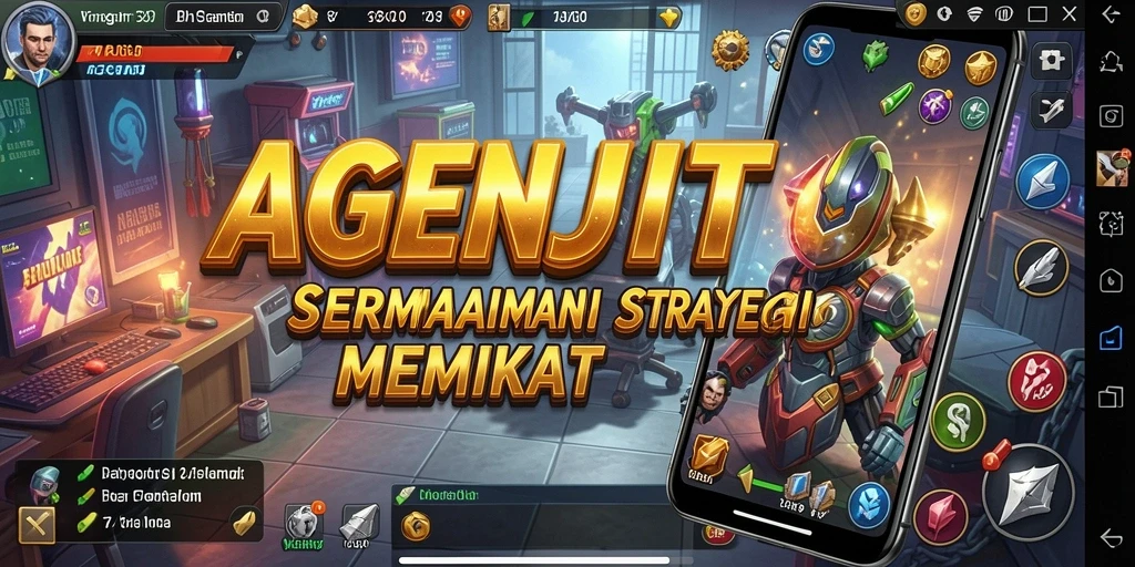 Tampilan gameplay AGENJITU yang menarik dan penuh strategi.
