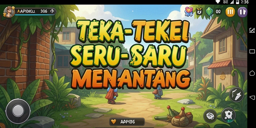 Tampilan gameplay API36 dengan teka-teki menarik.
