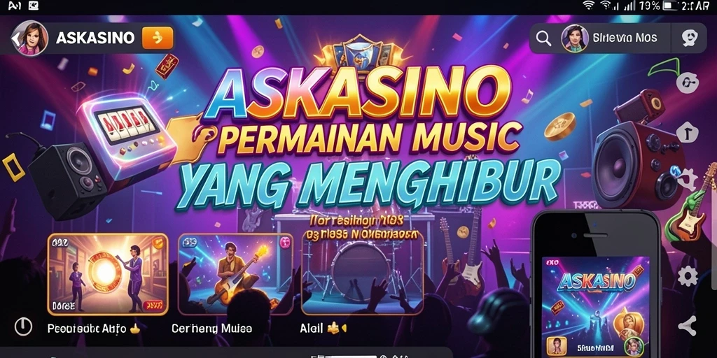 Screenshot utama dari gameplay musik yang menarik di ASKASINO.