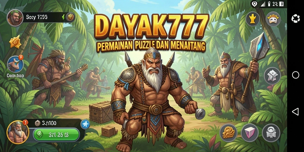 Tampilan gameplay seru di DAYAK777 dengan berbagai teka-teki.