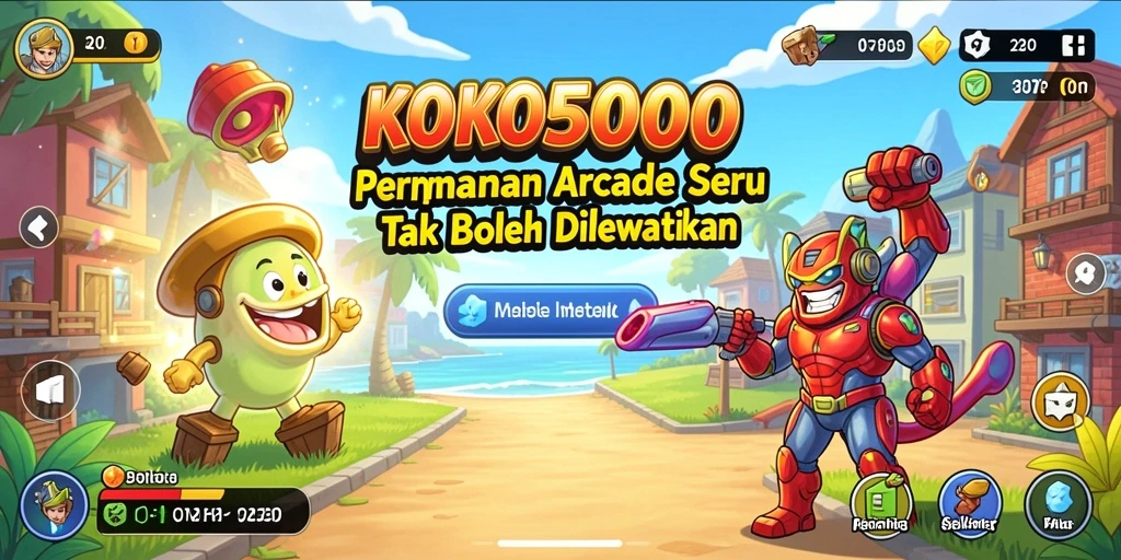 Tampilan gameplay KOKO5000 yang seru dan menantang.
