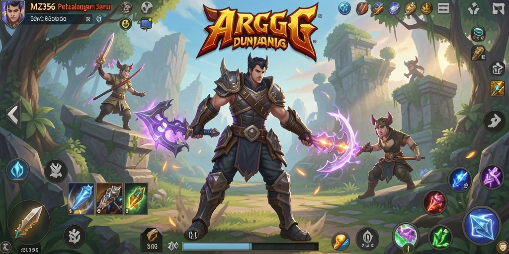 Tampilan menarik dalam gameplay ARPG MZ356 yang menampilkan pertarungan epik.