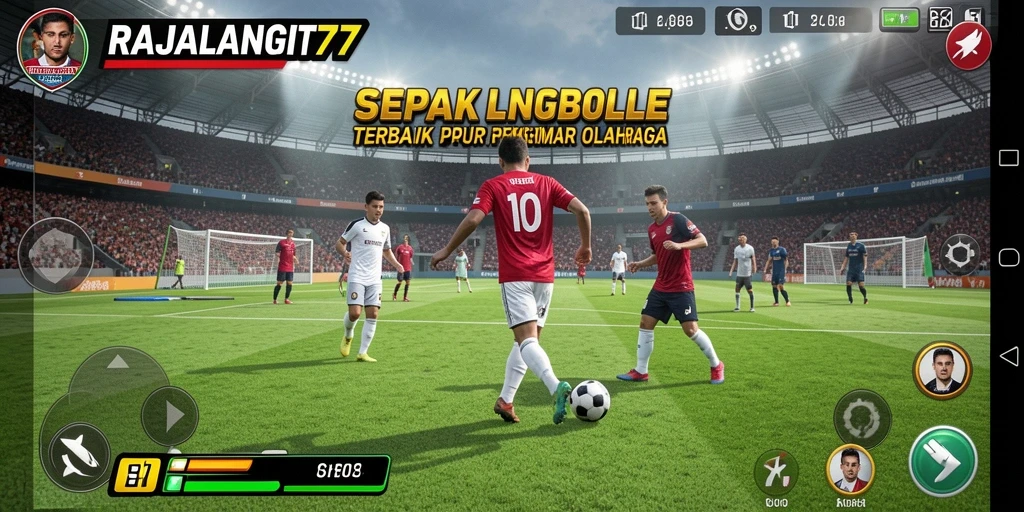 Gameplay seru dalam RAJALANGIT77 menampilkan aksi sepak bola yang mendebarkan.