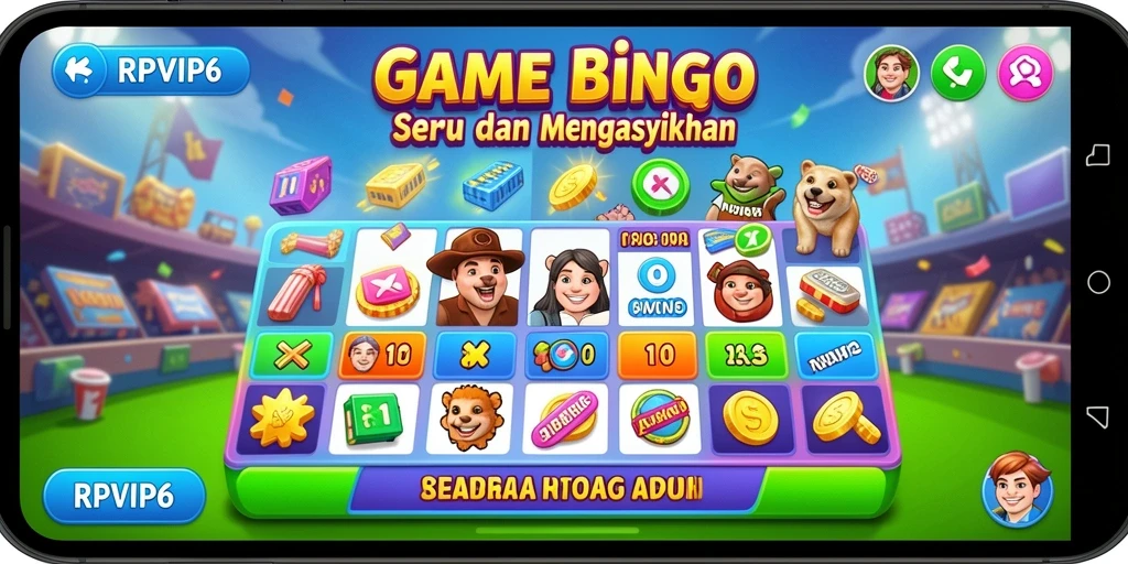 Tampilan gameplay seru dalam permainan Bingo RPVIP6.