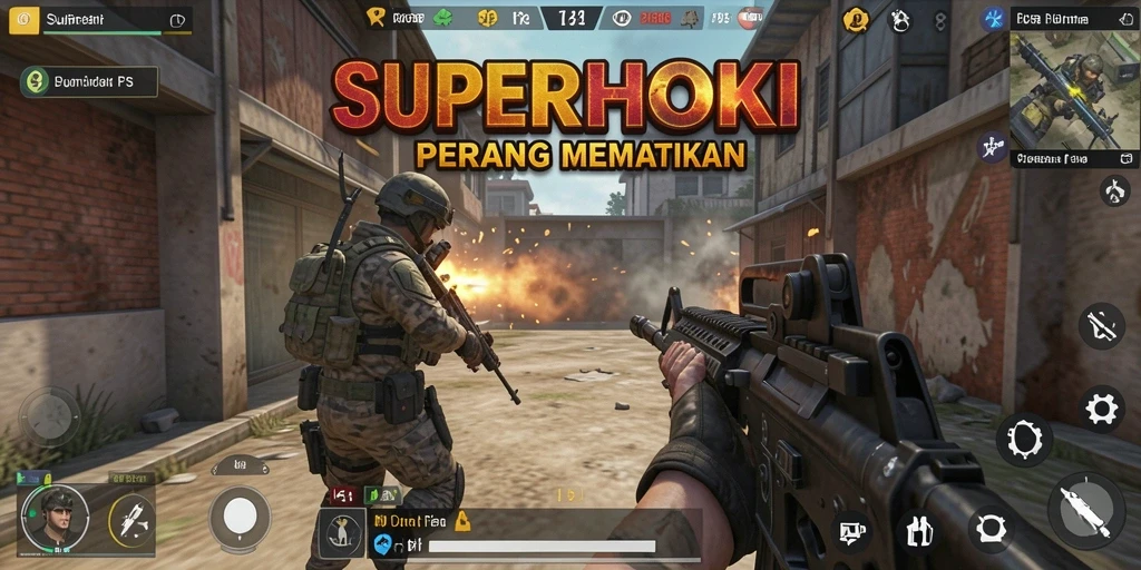 Gameplay penuh aksi SUPERHOKI yang menghadirkan pertempuran mendebarkan.