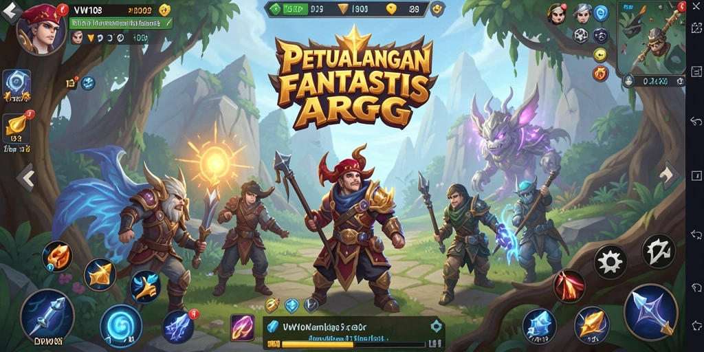 Tampilan menakjubkan dari gameplay ARPG yang seru dan penuh aksi.